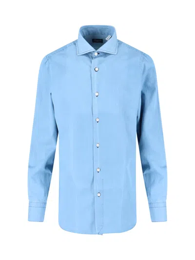 Finamore 1925 Napoli Shirt In Blue