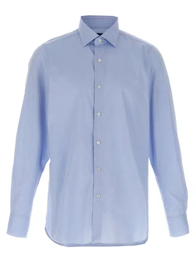 Finamore 1925 Napoli Shirt And Blouse In Light Blue