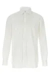 Finamore 1925 Timeless White Button-down Shirt With Structured Collar