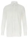 Finamore 1925 Timeless White Button-down Shirt With Structured Collar In White