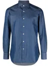 Finamore 1925 Finamore Napoli Cotton Shirt In Blue