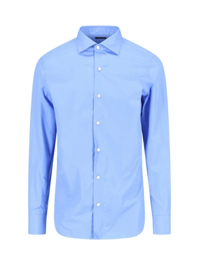 Finamore Shirt In Light Blue