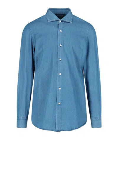 Finamore 1925 Finamore Shirts In Blue
