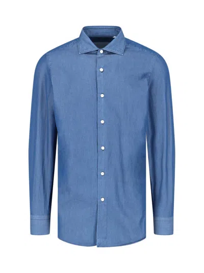 Finamore 1925 Finamore Shirts In Blue