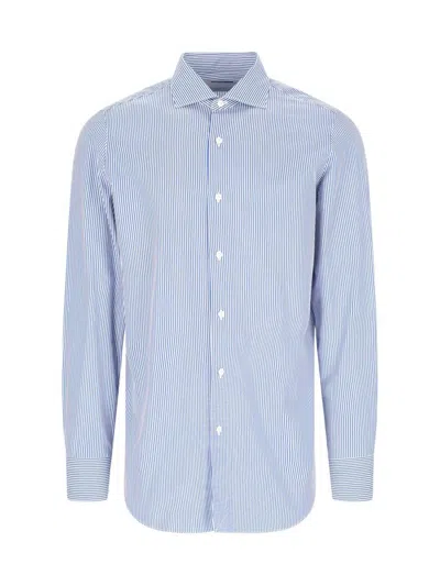 Finamore 1925 Finamore Shirts In Blue