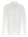 Finamore 1925 Timeless White Button-down Shirt With Structured Collar In White