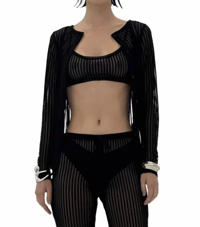 Find Me Now Addison Crewneck Cardigan In Black