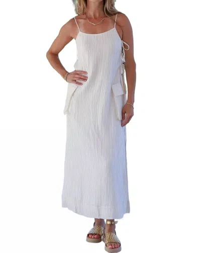 Find Me Now Amar Midi Dress In Bone In Beige