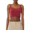 Find Me Now Billit Crop Knit Tank In Cardinal
