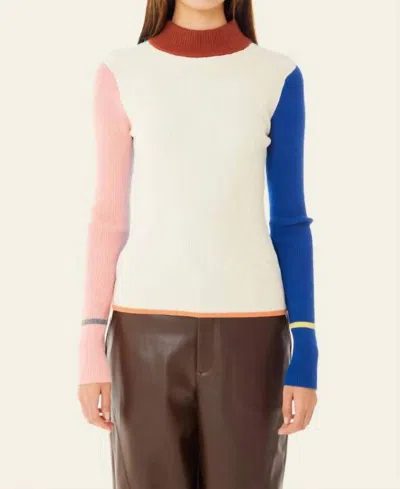 Find Me Now Bodhi Long Sleeve Top In Malibu Blue In Multi