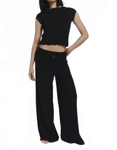 Find Me Now Button Lounge Pants In Black