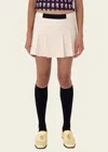 Find Me Now Carter Mini Skort In Fawn In Beige