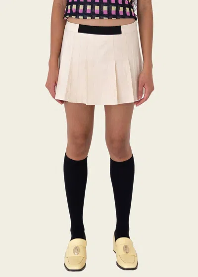 Find Me Now Carter Mini Skort In Fawn In Beige
