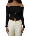 Find Me Now Charlie Off Shoulder Top In Black In Black