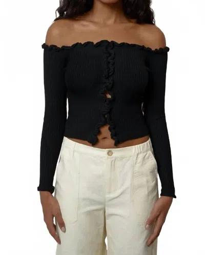 Find Me Now Charlie Off Shoulder Top In Black