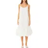 Find Me Now Cloud Bubble Hem Cotton Poplin Sundress In Cloud