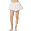 Find Me Now Cloud Poplin Mini Skirt In White In Cloud