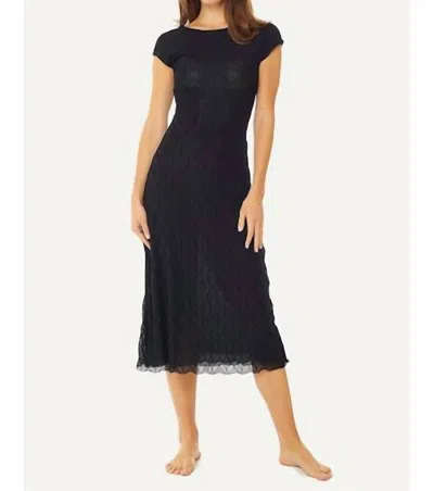 Find Me Now Diamond Mesh Backless Dress In Black