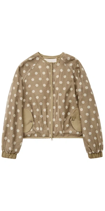 Find Me Now Fabio Voile Jacket Cream / Mocha In Brown