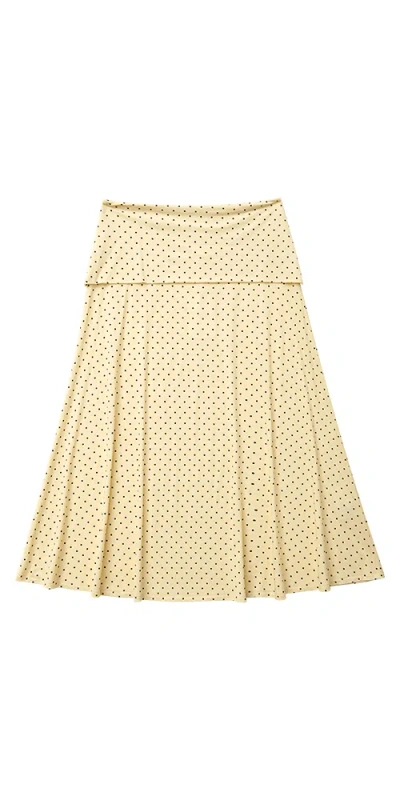 Find Me Now Foldover Flared Maxi Skirt In Neutral