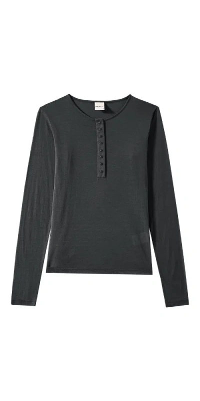Find Me Now Haram Henley Top Charcoal In Gray