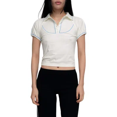 Find Me Now Harin Polo Tee In White