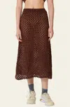 Find Me Now Harmony Maxi Skirt In Chocolate In Brown