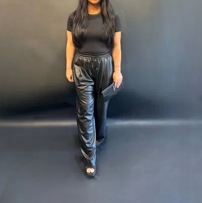 Find Me Now Harper Baggy Pant In Black In Silver