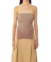 Find Me Now Hestia Bodice Tube Top In Desert In Beige