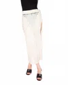 Find Me Now Mariela Knit Midi Skirt In Cream In Neutral