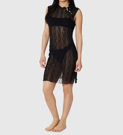 Find Me Now Mariposa Mini Dress In Black In Blue