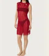 Find Me Now Mariposa Mini Dress In Goji In Red