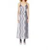 Find Me Now Neopolitan Abstract Print Mesh Dress In Gray