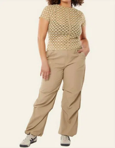 Find Me Now Orion Cargo Pant In Cedar In Brown