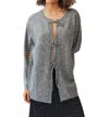 Find Me Now Owen Reversible Cardigan In Slate In Gray