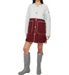 Find Me Now Paige Long Quilted Jacket In Frost In Grey