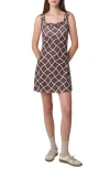 Find Me Now Paulie Check Sleeveless Minidress In Java