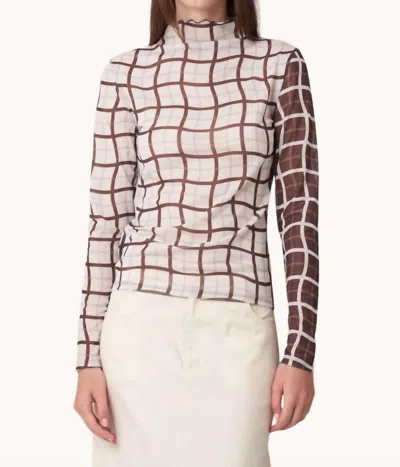 Find Me Now Paulie Mock Neck Top In Java