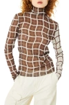 Find Me Now Paulie Mock Neck Top In Java