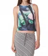 Find Me Now Paulie Crop Tank In Blue