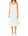 Find Me Now Cloud Bubble Hem Cotton Poplin Sundress In Grey