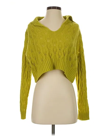 Pre-owned Find Me Now Pullover Sweater In Green