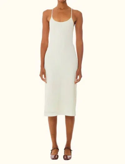 Find Me Now Roman Mesh Kai Dress In Antique White In Beige
