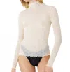 Find Me Now Ross Mockneck Top In Cream In White