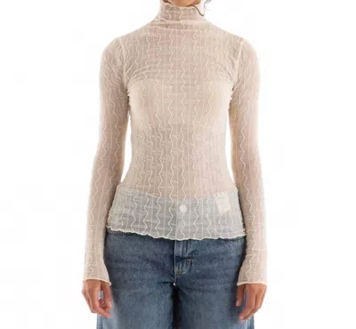 Find Me Now Ross Mockneck Top In Cream In White