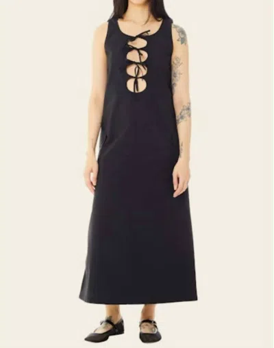 Find Me Now Shyla Midi Bow Dress In Black