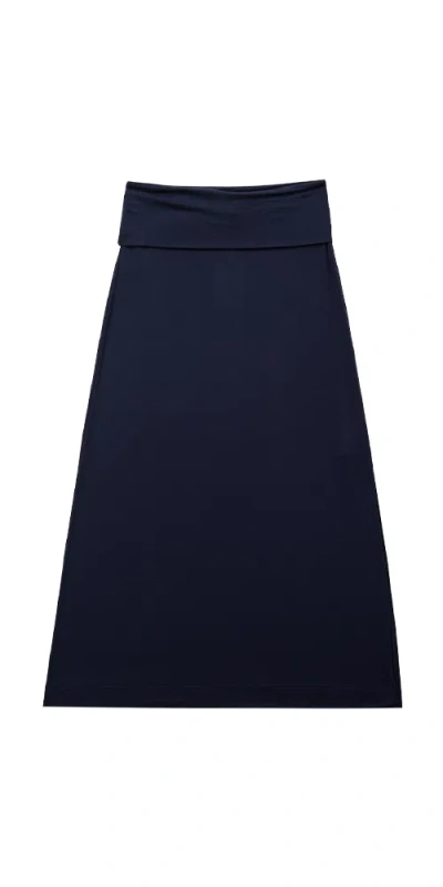 Find Me Now Sori Skirt Navy In Blue
