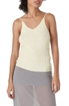 Find Me Now Vary Rib Tank In White