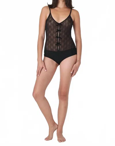 Find Me Now Women's Ross Mesh Bodysuit In Black