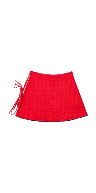 Find Me Now Yara Skirt In Red